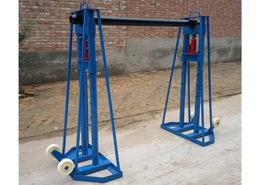 10 Ton Hydraulic Cable Drum Stand , Cable Jacks Stands For Cable